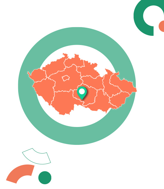 mapa domov Senecura Telc